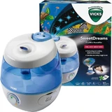 Vicks sweetdreams cool mist - humidificateur ultrasonique + projecteur d'images
