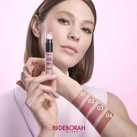 Deborah Easy color - colorete &amp; barra de labios no. 03 rosa rebelde