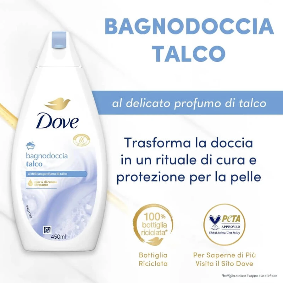 Dove Talc - moisturizing shower gel 450 ml