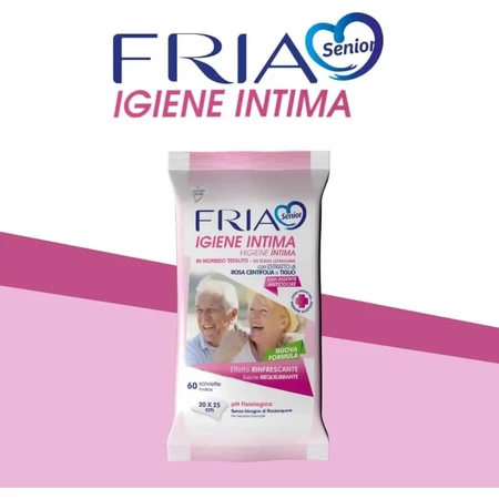 Fria Senior intimate hygiene 60 wipes with balancing action