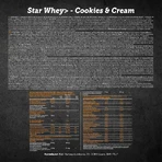 Star whey 750 gr cookies &amp; cream flavor - protein powder