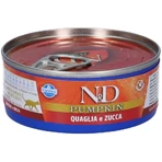 Farmina N&amp;d calabaza sin cereales codorniz y calabaza - alimento completo para gatos adultos 70 g