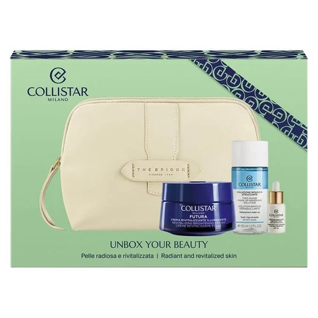 Collistar futura box set - rutină de față anti-îmbătrânire și iluminatoare cu geantă exclusivă