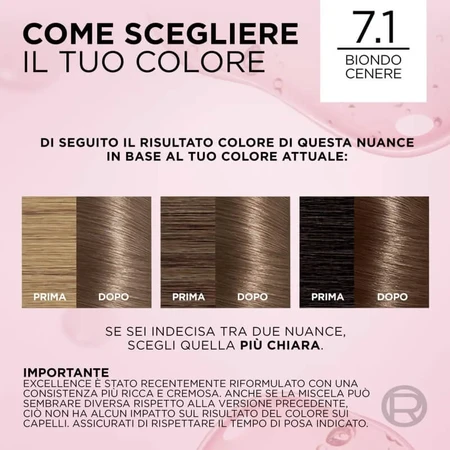 L'oreal paris Excellence creme - triple treatment coloring no. 7/1 ash blond
