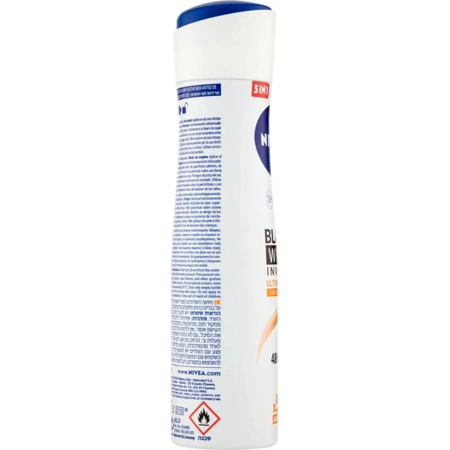 Nivea men black &amp; white invisible - deodorant spray antiperspirant 125 ml