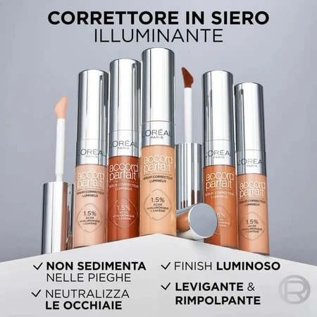 L'oreal paris Accord parfait - korektor w serum rozświetlającym nr. 5d: ceny i cechy