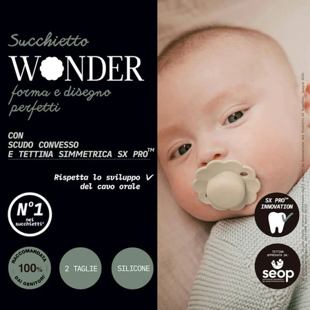 Suavinex wonder - 0-6 mois sucette silicone cannelle