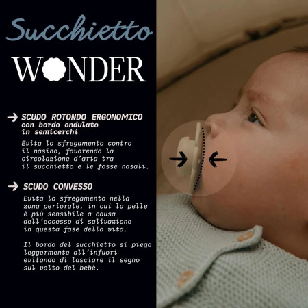 Suavinex wonder - 0-6 mois sucette silicone cannelle