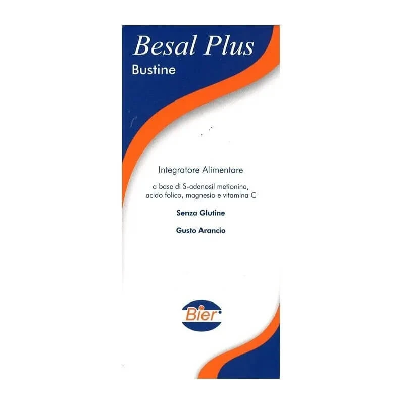 Besal plus 20 sachets sinaasappelsmaak - supplement tegen vermoeidheid