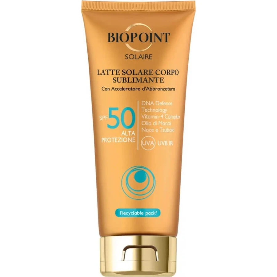 Biopoint Mleczko do ciała z wysokim filtrem przeciwsłonecznym 50 spf 200 ml: ceny i cechy