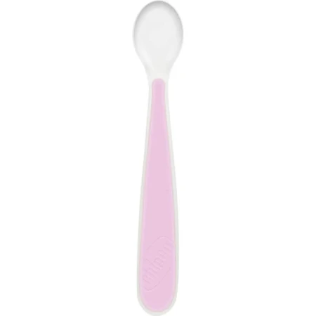 Chicco 2 weiche Silikonlöffel 6+ Monate - rosa