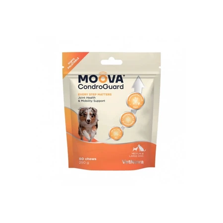 Vetnova Moova chondroguard - hrană complementară în bucăți pentru câini mijlocii și mari 250 g
