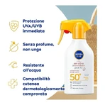 Nivea zonnebrandcrème 50 spf + sun sensitive immediate protect spray 250 ml