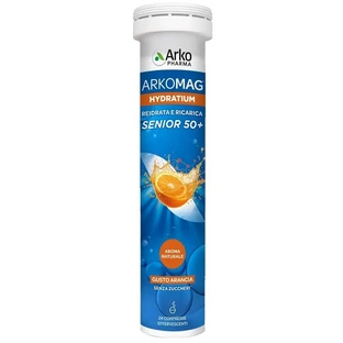 Arkomag hydratum senior 50 + orange flavor 24 effervescent tablets - rehydrating supplement
