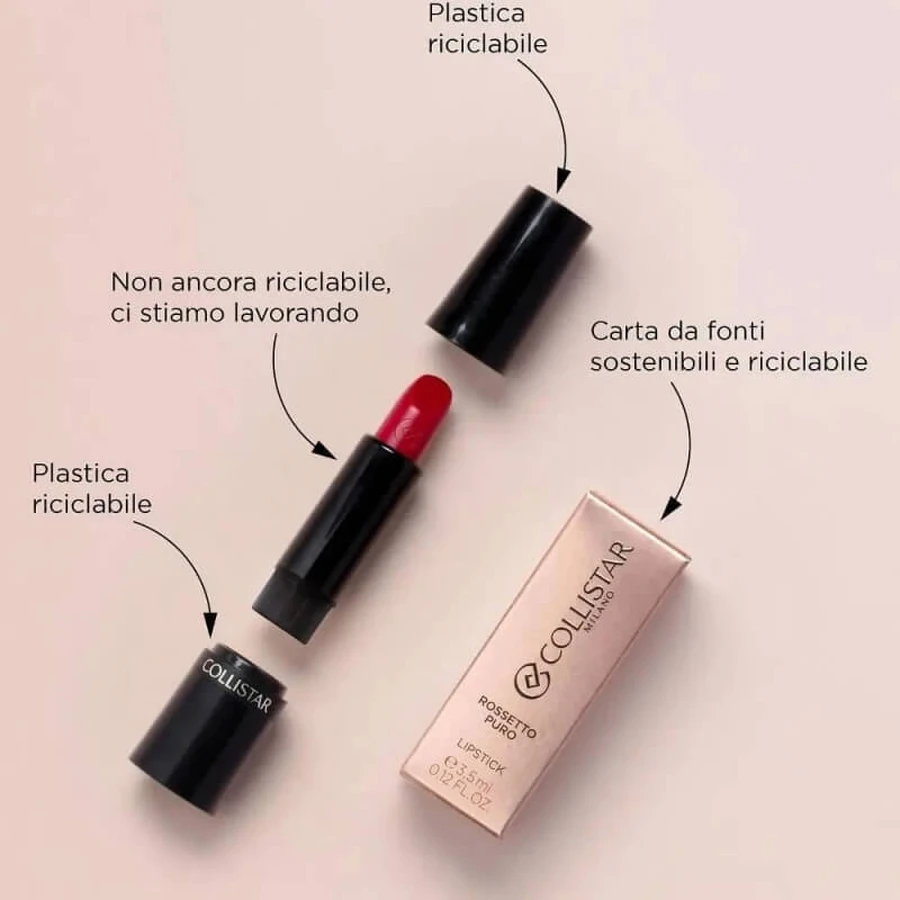 Collistar barra de labios mate pura - recambio nº. 40 mandarina