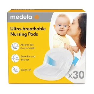 Medela 30 extra dunne, ultra-ademende borstvoedingsbekers afzonderlijk verpakt