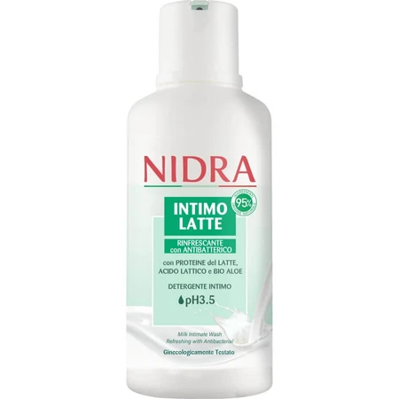 Nidra Intimolatte ph 3,5 - detergente intimo rinfrescante con antibatterico 500 ml
