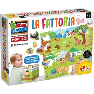 Lisciani Montessori - maxi puzzle der Bauernhof