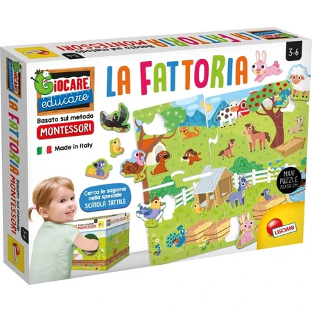 Lisciani Montessori - maxi puzzle the farm