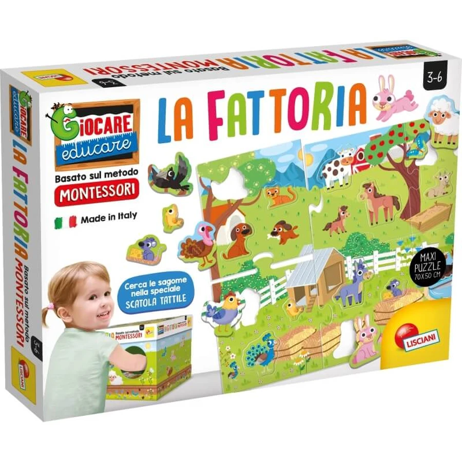 Lisciani Montessori - maxi puzzle the farm