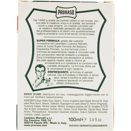 Proraso verfrissend - aftershave balsem 100 ml