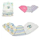 Cangaroo Cap Set - 3 pure cotton baby bonnets 0-3 months blue