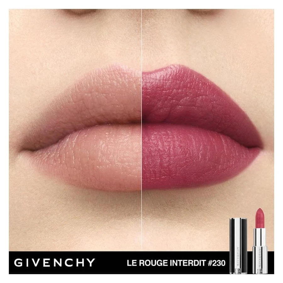 Givenchy Le rouge interdit intense silk - barra de labios luminosa nº 230 rose boise'