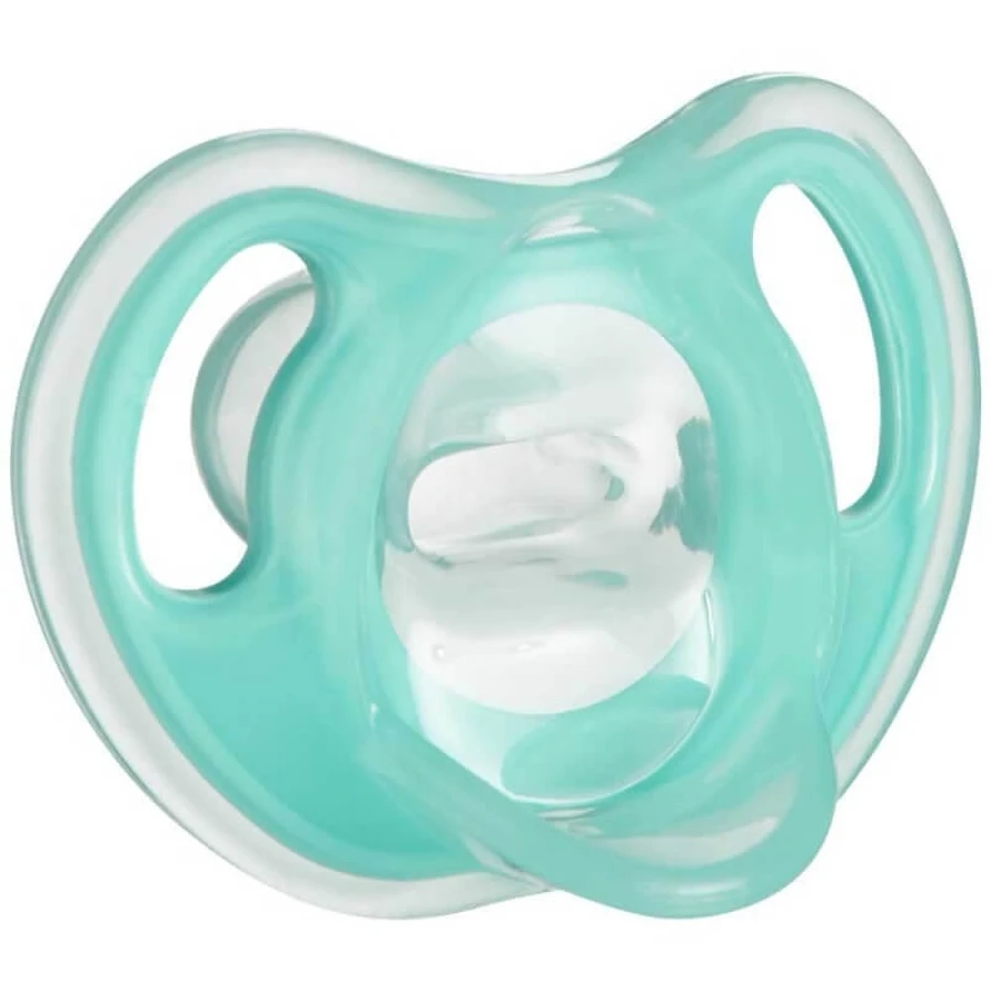 Tommee tippee Suzeta ultra ușoară - 2 suzete ultra ușoare din silicon 0-6 luni