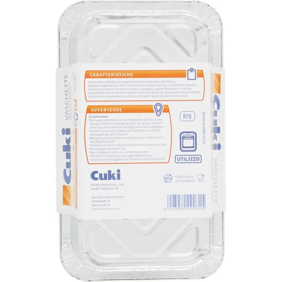 Cuki 4 bandejas de aluminio para asar