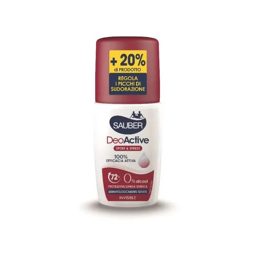 Sauber deoactive sport &amp ; stress - spray déodorant sans gaz 90 ml