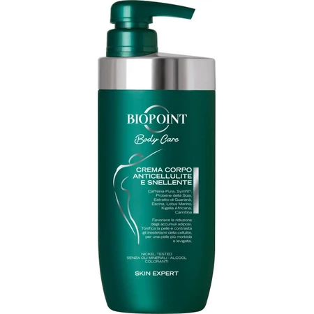 Crema corporal anticelulítica y reductora Biopoint 500 ml