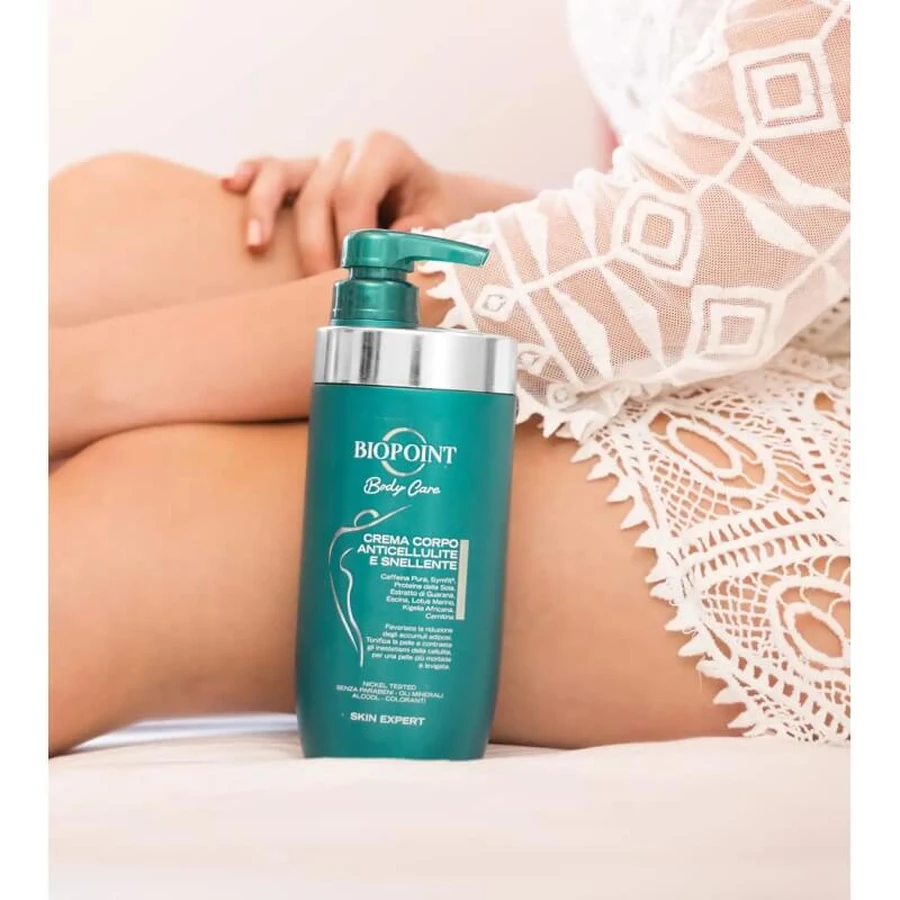 Crema corporal anticelulítica y reductora Biopoint 500 ml