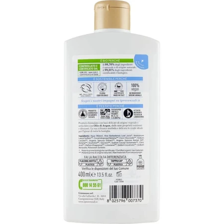 I provenzali argan line - organic bath foam 400 ml