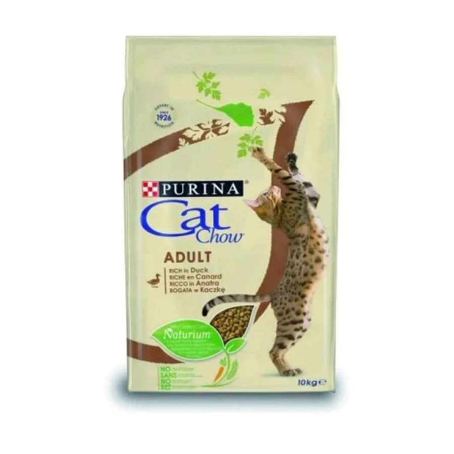 Purina cat chow adult duck - aliment complet pour chats adultes 10 kg