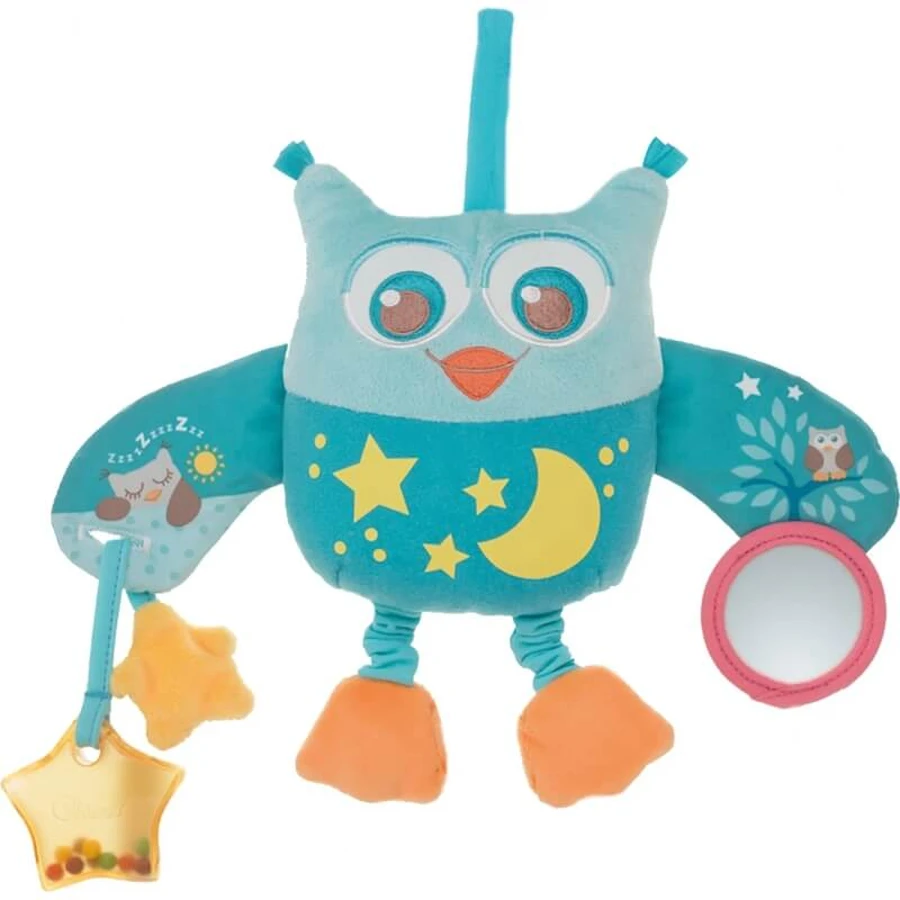 Chicco wiegpaneel uil lichtblauw