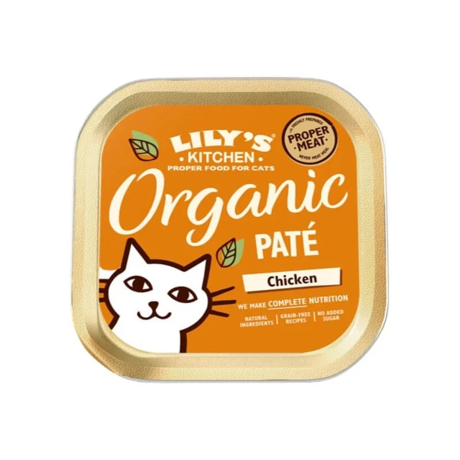 Lily's kitchen Lily's kitchen organic pate chicken - complete food for adult cats 85 gr