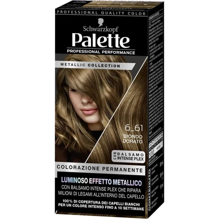 Palette Metallic collection - trwała koloryzacja nr. 6_61 złoty blond: ceny i cechy