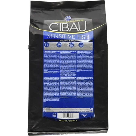 Farmina Cibau adult medium &amp; maxi sensitive fish - karma pełnoporcjowa dla dorosłych psów ras średnich i wrażliwych 2,5 kg: ceny i cechy