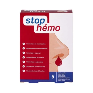 Stop Hemo hemostatisch absorberend katoen 5 stuks