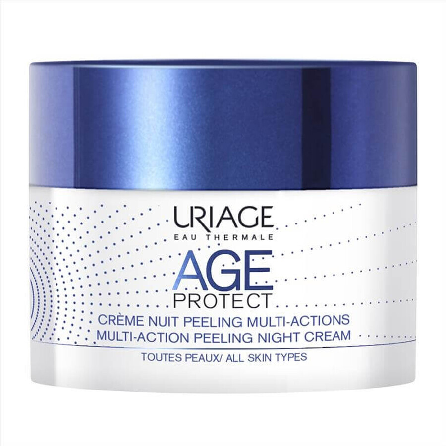 Age Protect Crema de Noche Peeling Antiedad, 50 ml, Uriage