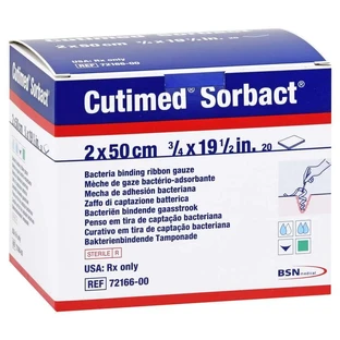 Cutimed Sorbact Tampones 2x50 cm 20 uds.