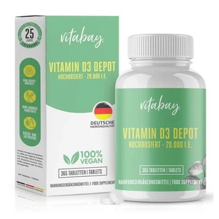 Vitabay Vitamine D3 Depot 20.000 I.E. 365 St.