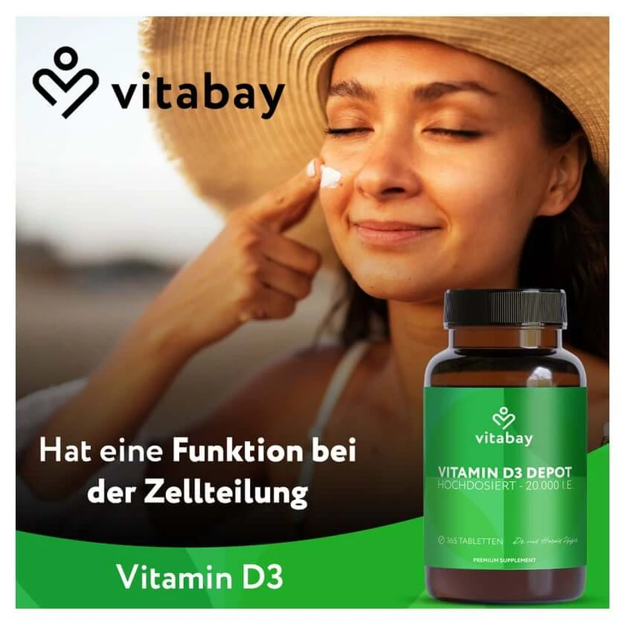 Vitabay Vitamine D3 Depot 20.000 I.E. 365 St.