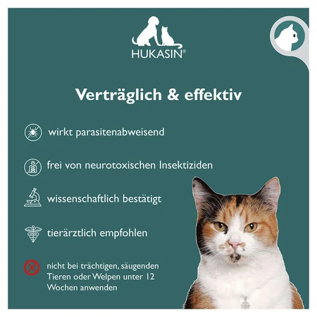 Hukasin Spot On cat 3X0,7 ml