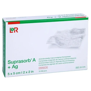 Suprasorb A+Ag Antimic.cal.alginate Compr 10 pcs.