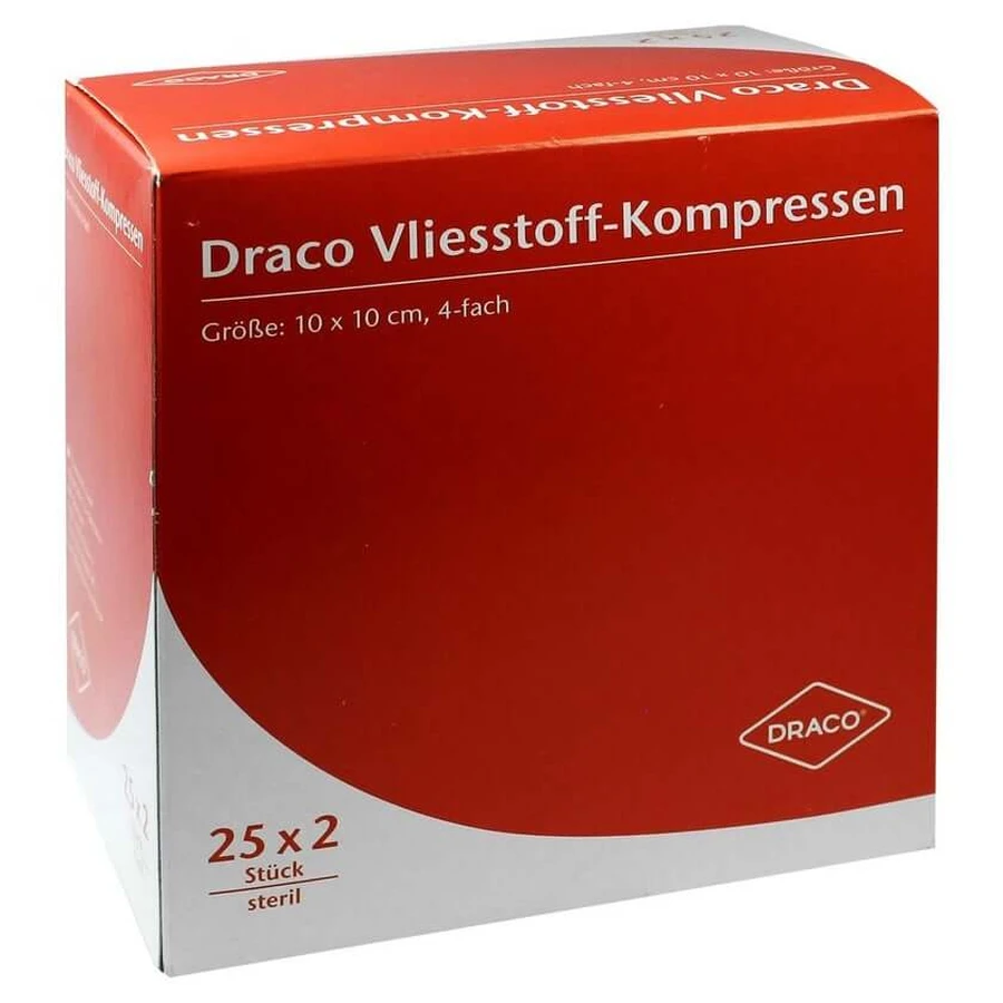 Compresse in tessuto non tessuto sterili 10x10 cm 4f 25X2 pz.