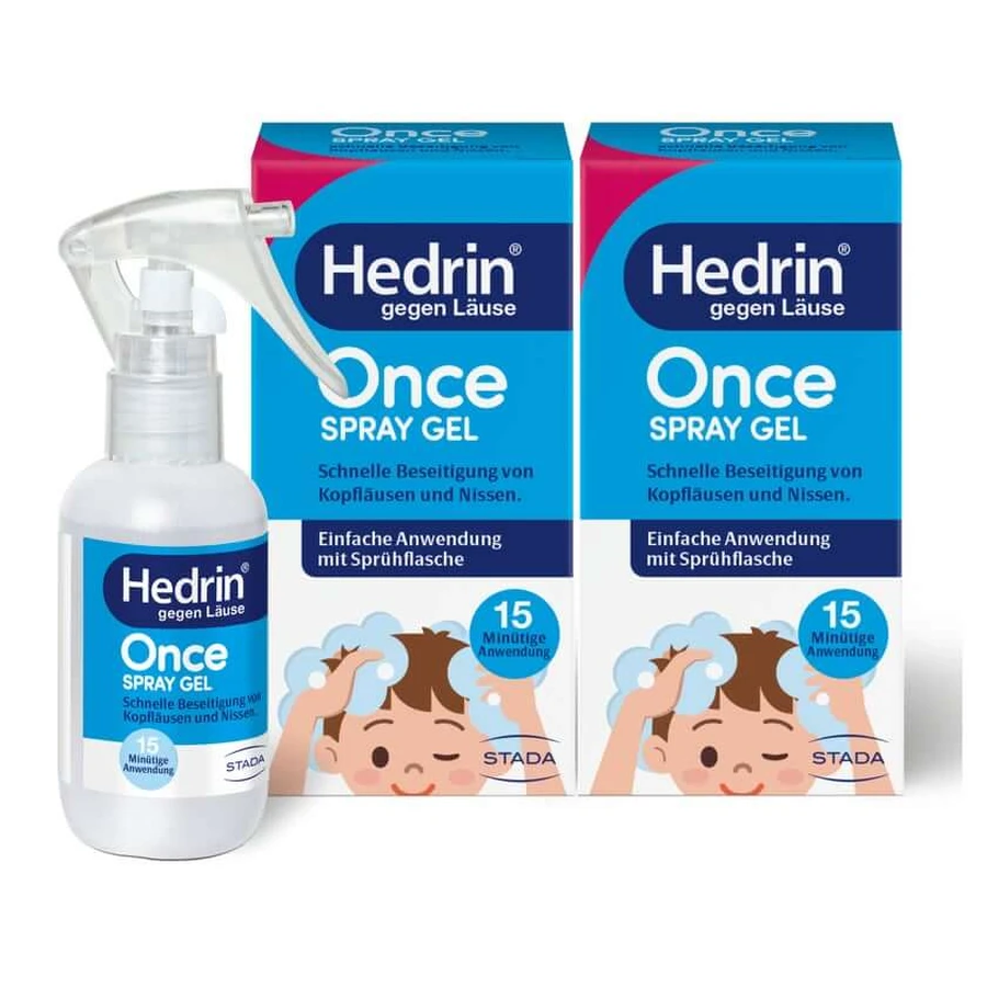 Hedrin Eenmaal Vloeibaar Spray 2X60 ml