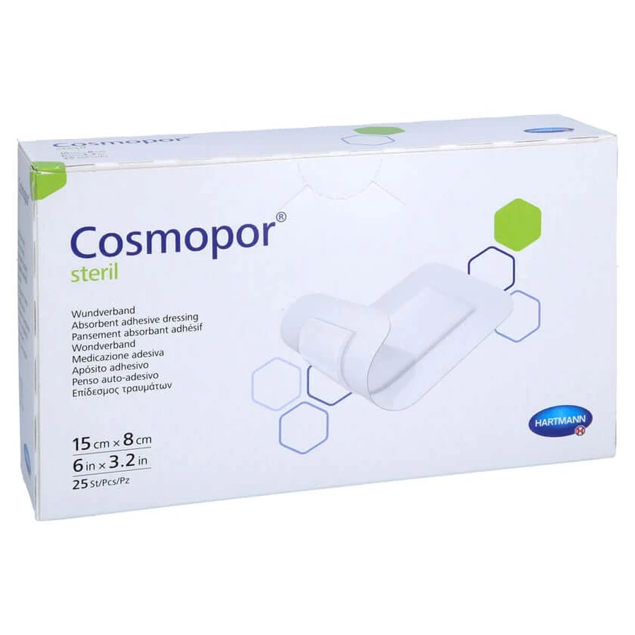 Cosmopor Pansement stérile 8x15 cm 25 pcs.