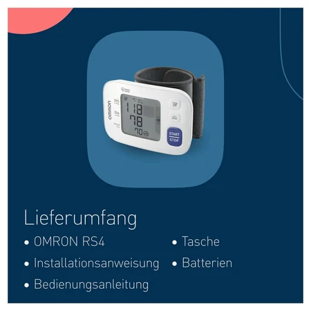 OMRON RS4 Automatische Polsbloeddrukmeter 1 stuk