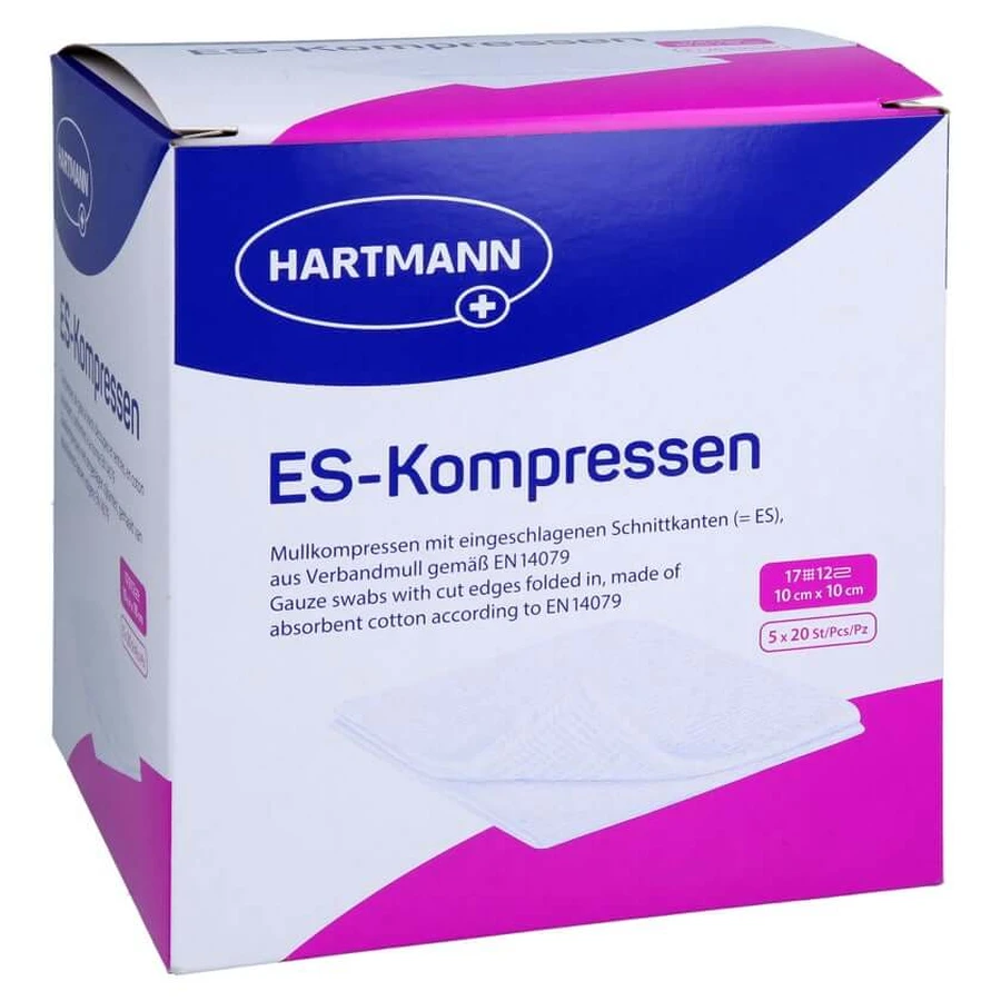 Es-compresses Sterile 10x10 cm 12x Gro 5X20 pcs.